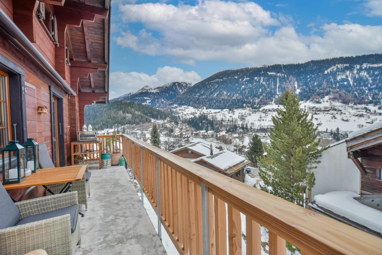 Reste Fidele Duplex Fiesch Exterior foto
